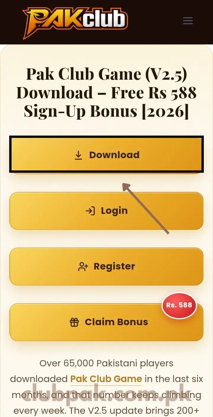 Click Download Button
