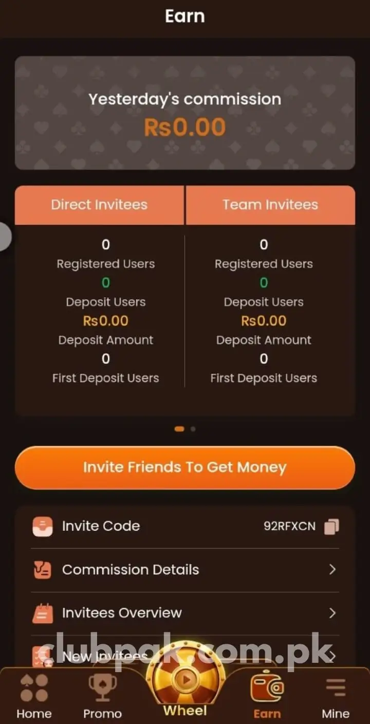 Pak Club Earn