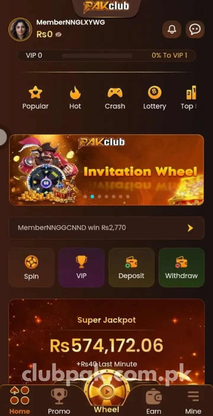 Pak Club Home