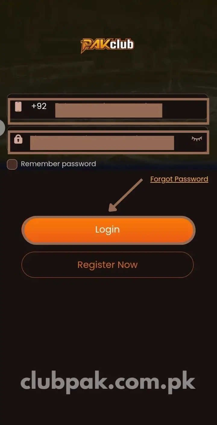 Press Login Button